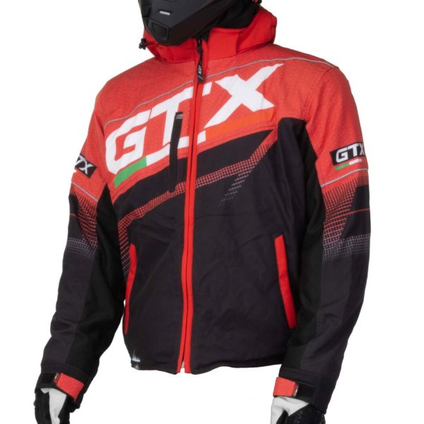 Куртка для снегохода GTX #2 black-red (текстиль) (L)
