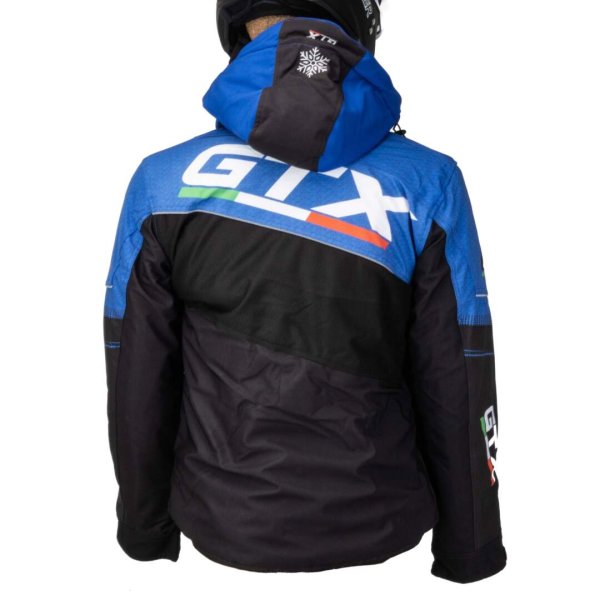 Куртка для снегохода GTX #1 black-blue (текстиль) (M)