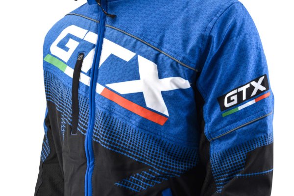 Куртка для снегохода GTX #1 black-blue (текстиль) (XXXL)
